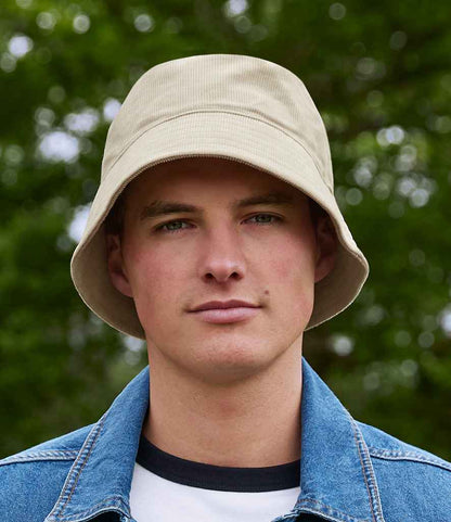 Beechfield EarthAware® Organic Cord Bucket Hat - model image