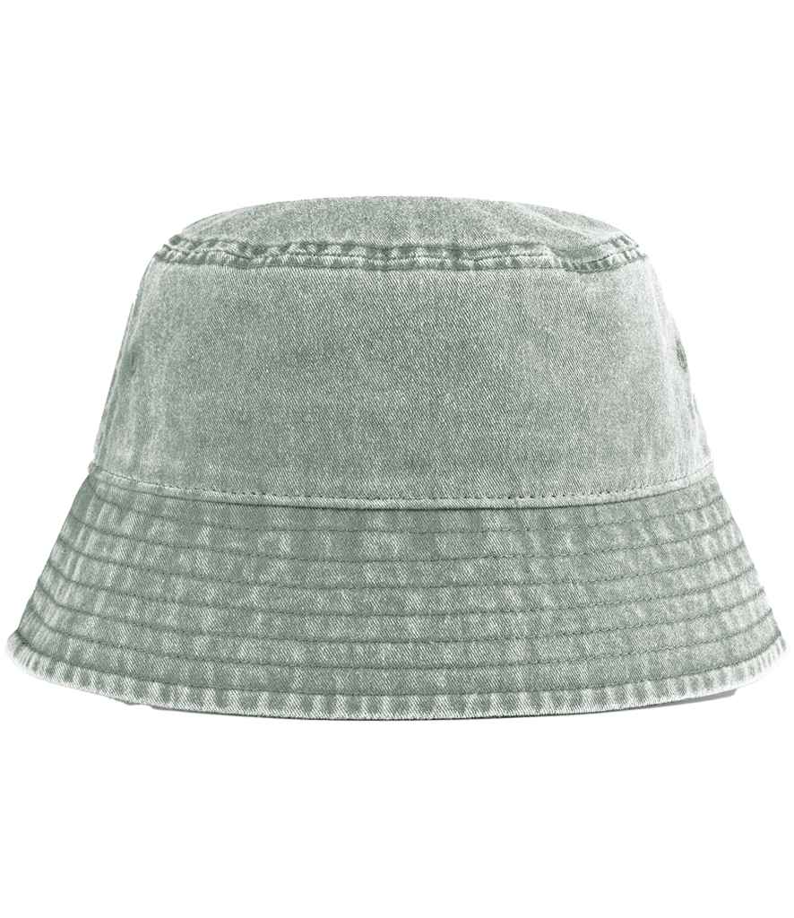 Beechfield Junior Vintage Bucket Hat in Vintage Sage Green