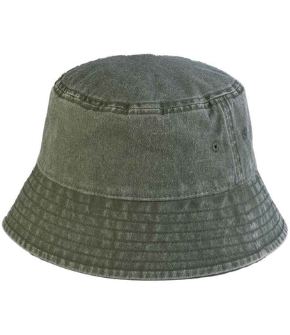 Beechfield Vintage Bucket Hat in Vintage Olive