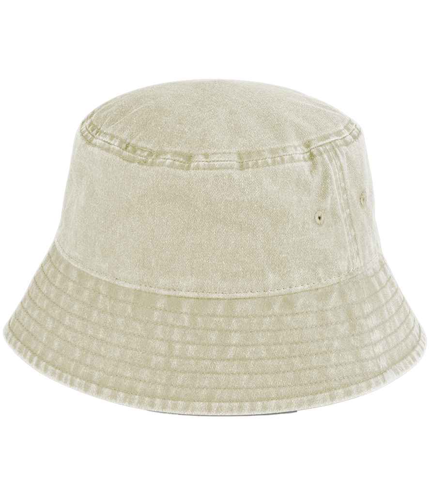 Beechfield Vintage Bucket Hat in Vintage Stone