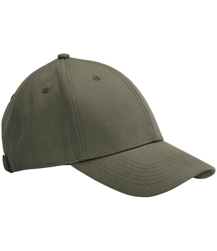 Beechfield EarthAware® Organic Cotton Canvas 6 Panel Cap in Olive Green