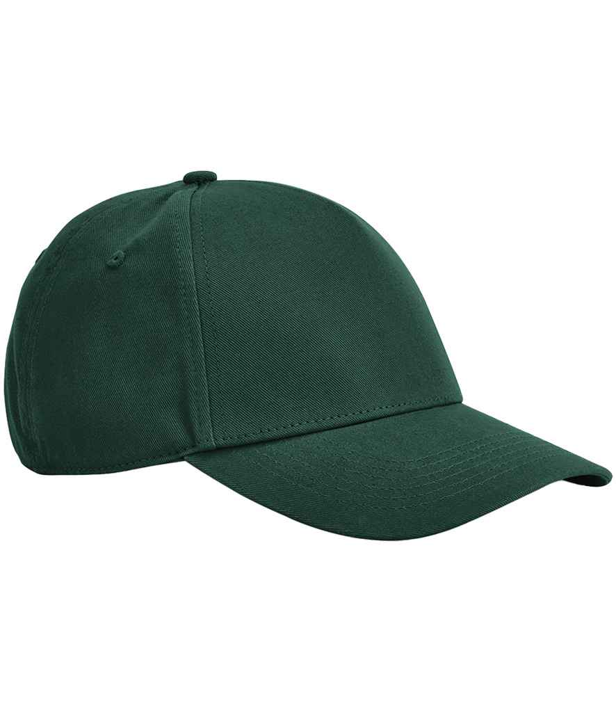 Beechfield EarthAware® Classic Organic Cotton 5 Panel Cap in Bottle Green