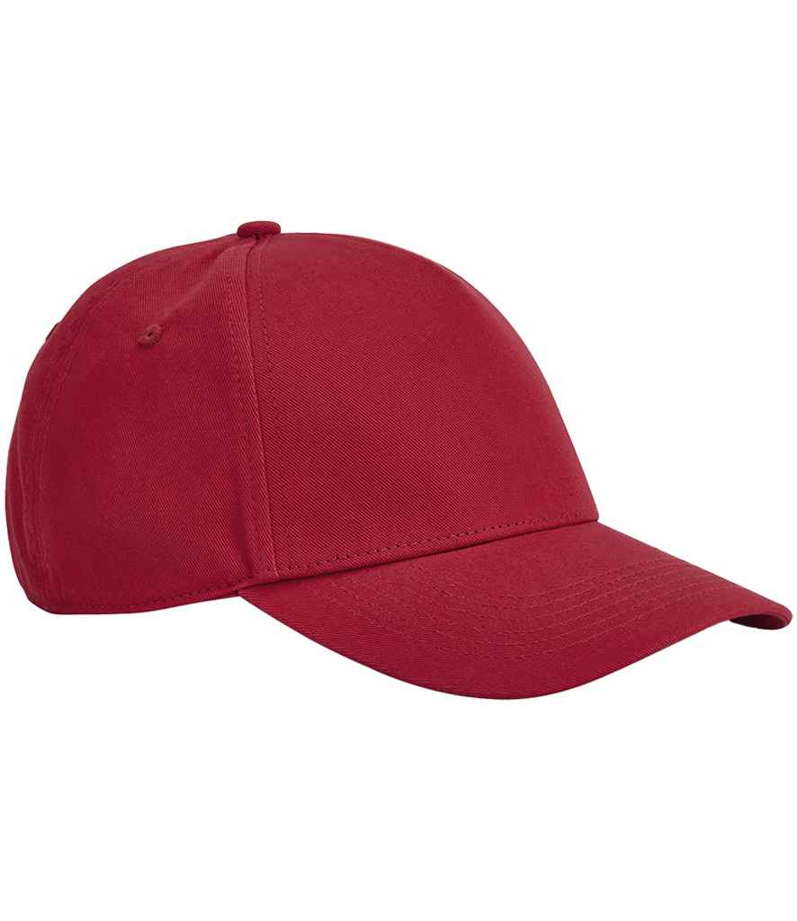 Beechfield EarthAware® Classic Organic Cotton 5 Panel Cap in Classic Red