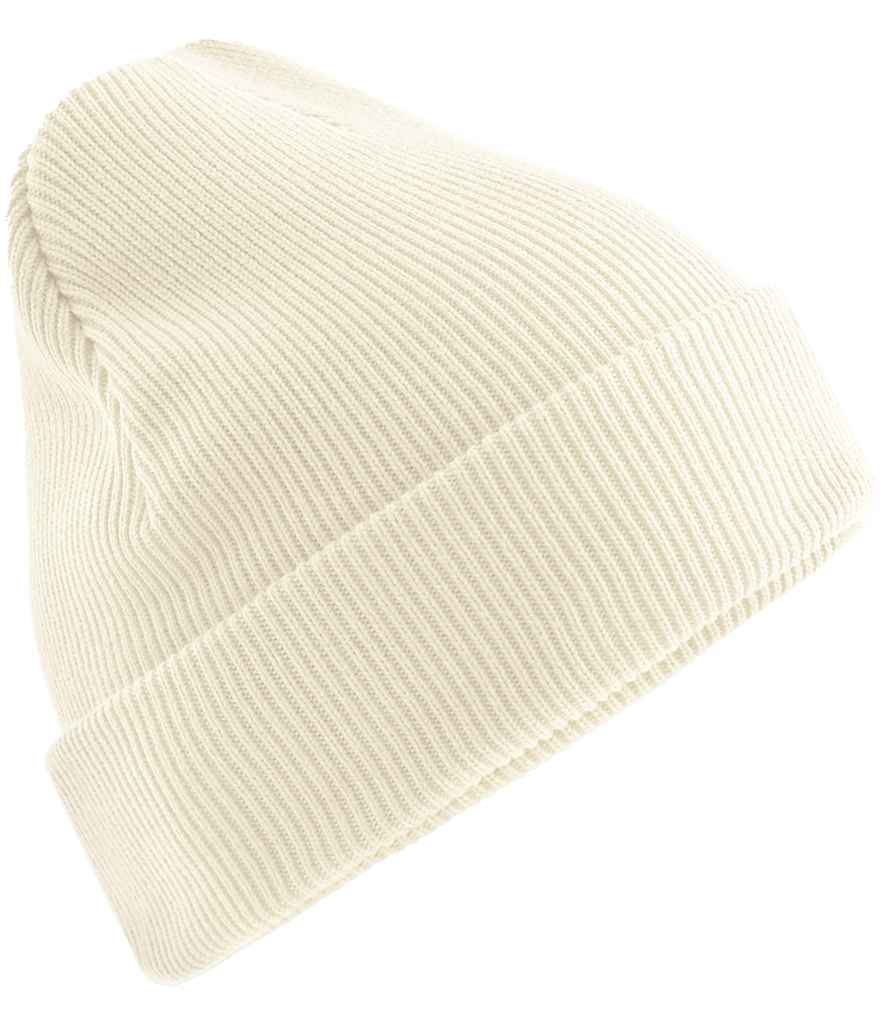 Beechfield Beechfield Organic Cotton Original Heavyweight Cuffed Beanie Off White