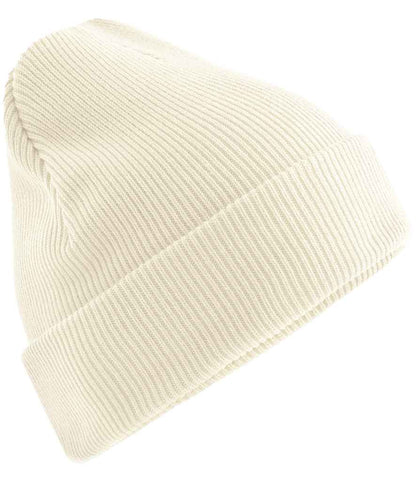 Beechfield Beechfield Organic Cotton Original Heavyweight Cuffed Beanie Off White