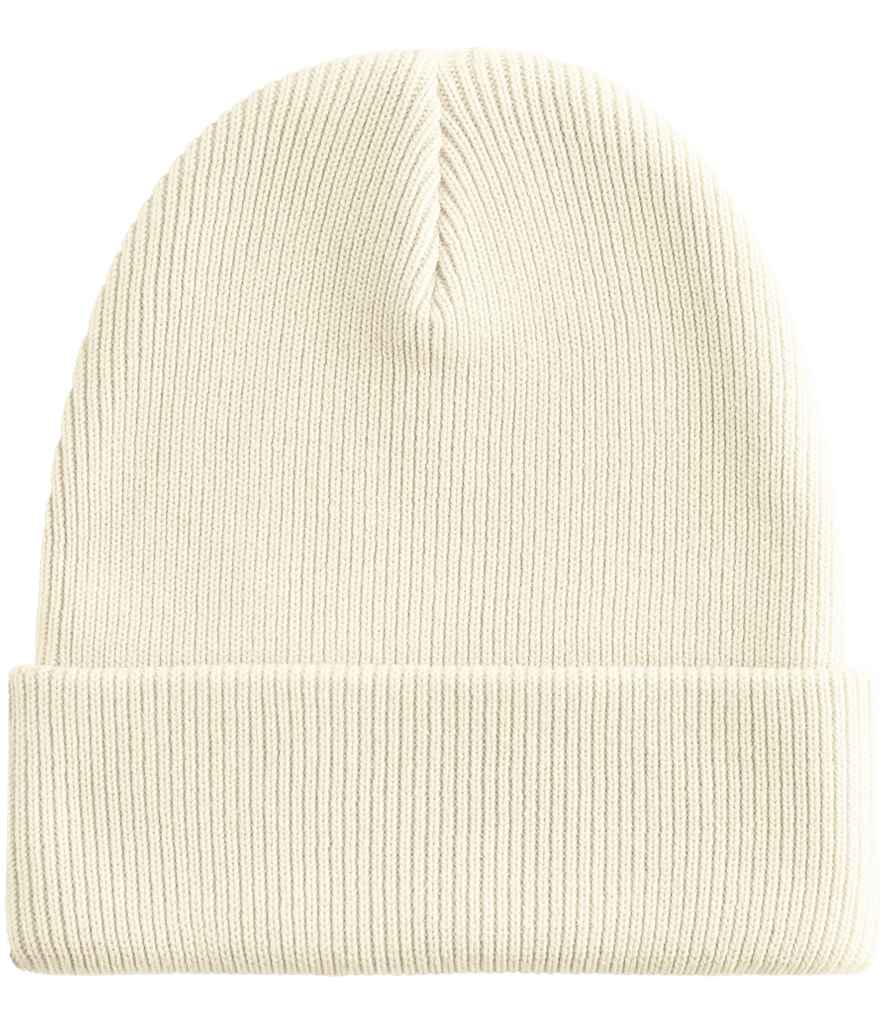 Beechfield Organic Cotton Original Heavyweight Cuffed Beanie in Off White