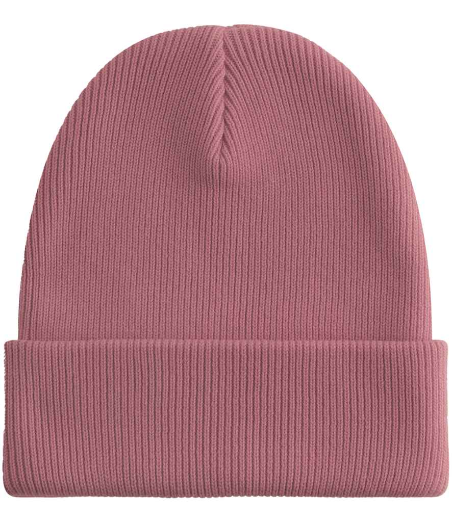 Beechfield Organic Cotton Original Heavyweight Cuffed Beanie in Rose