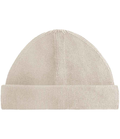 Beechfield Organic Cotton Fisherman Beanie in Almond