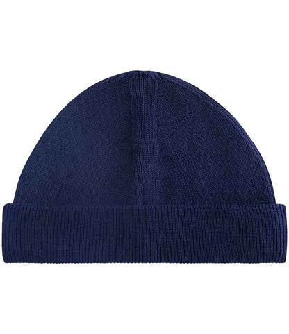 Beechfield Organic Cotton Fisherman Beanie in Oxford Navy