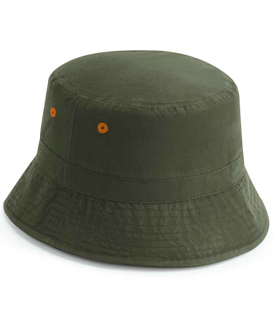 Beechfield Recycled Polyester Bucket Hat in Olive Green