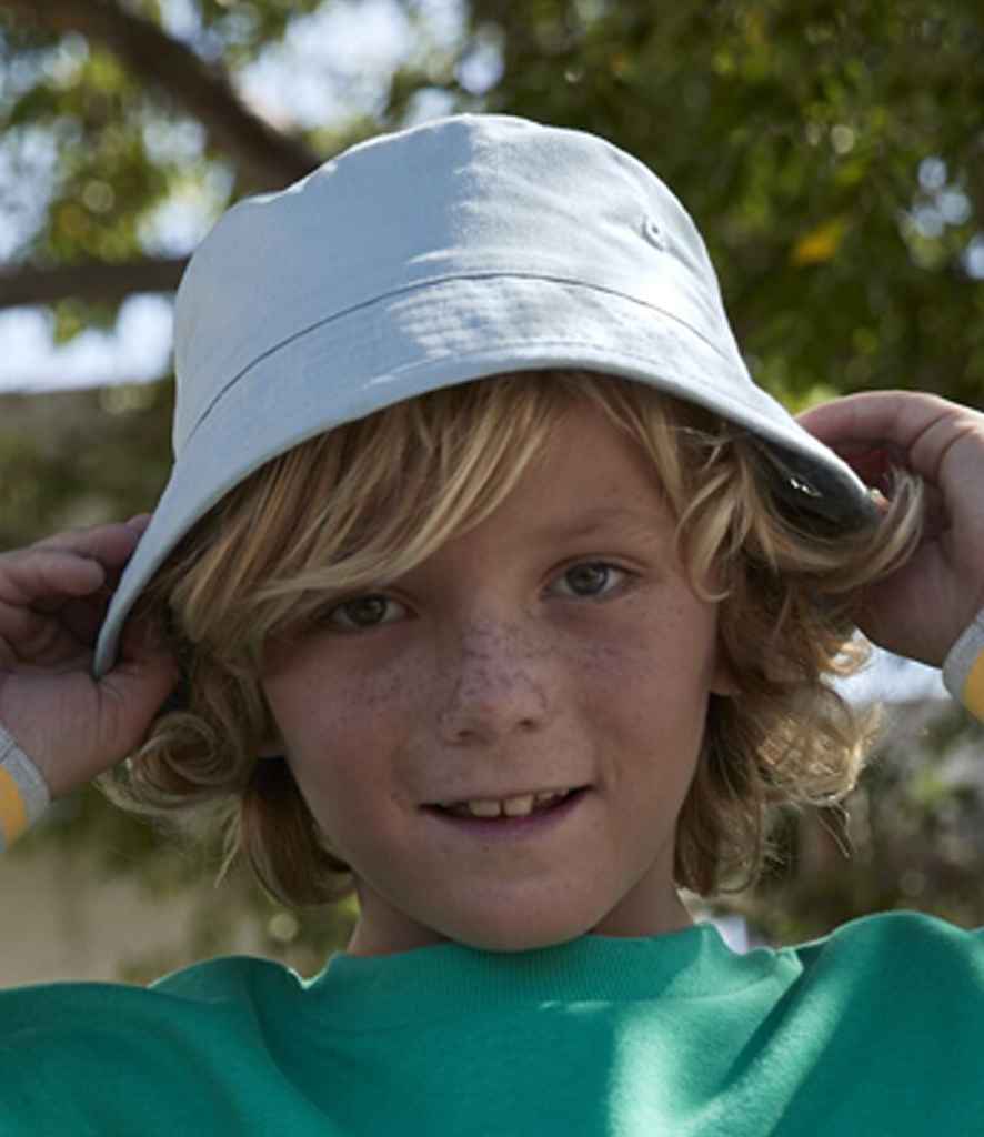Beechfield Kids Organic Cotton Bucket Hat - model image