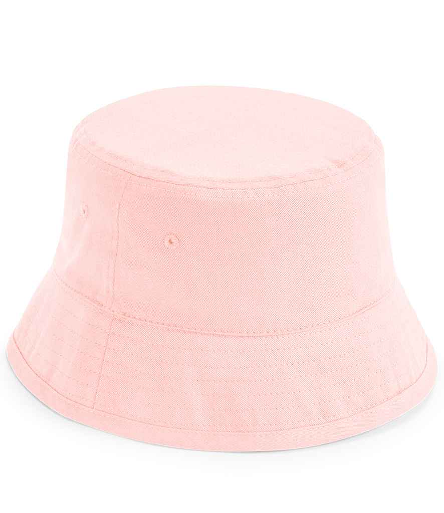 Beechfield Kids Organic Cotton Bucket Hat in Powder Pink
