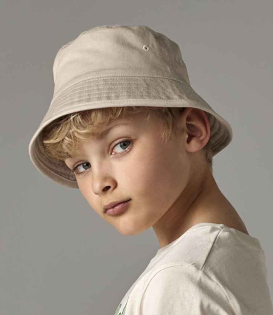 Beechfield Beechfield Kids Organic Cotton Bucket Hat Sand
