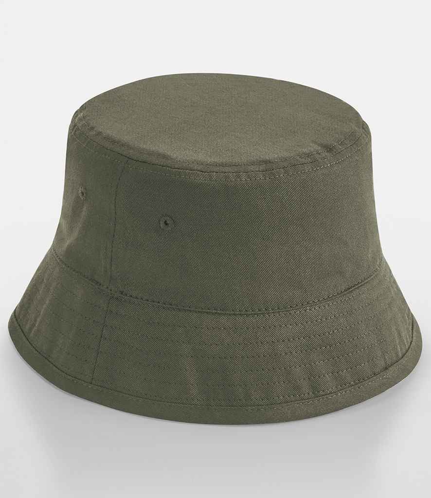 Beechfield Organic Cotton Bucket Hat in Olive Green