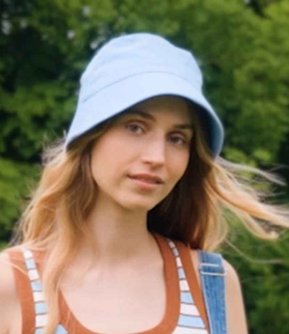 Beechfield Beechfield Organic Cotton Bucket Hat Sky Blue