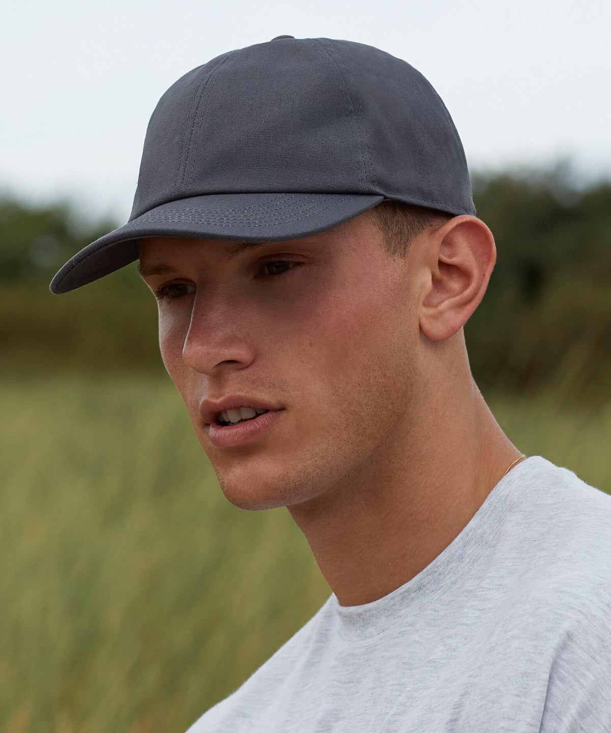 Beechfield Organic cotton 6-panel cap Black