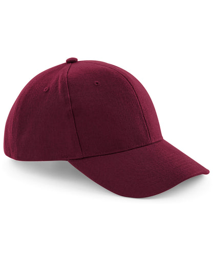 Beechfield Pro-style heavy brushed cotton cap Burgundy