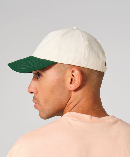 Beechfield Contrast peak leisure cap Natural/Black