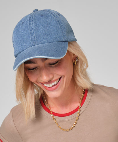 Beechfield Denim cap Acid Grey