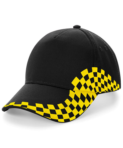 Beechfield Grand Prix cap Black/Yellow