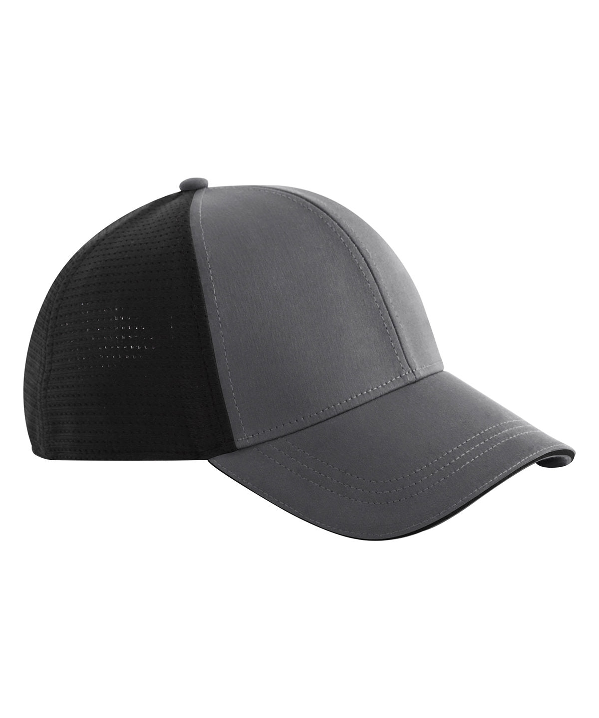 Beechfield Club cap Gunmetal Grey/Black
