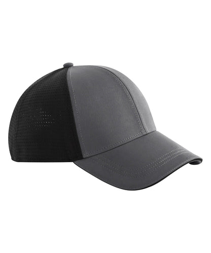 Beechfield Club cap Gunmetal Grey/Black