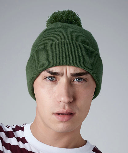 Beechfield Original pom pom beanie Black