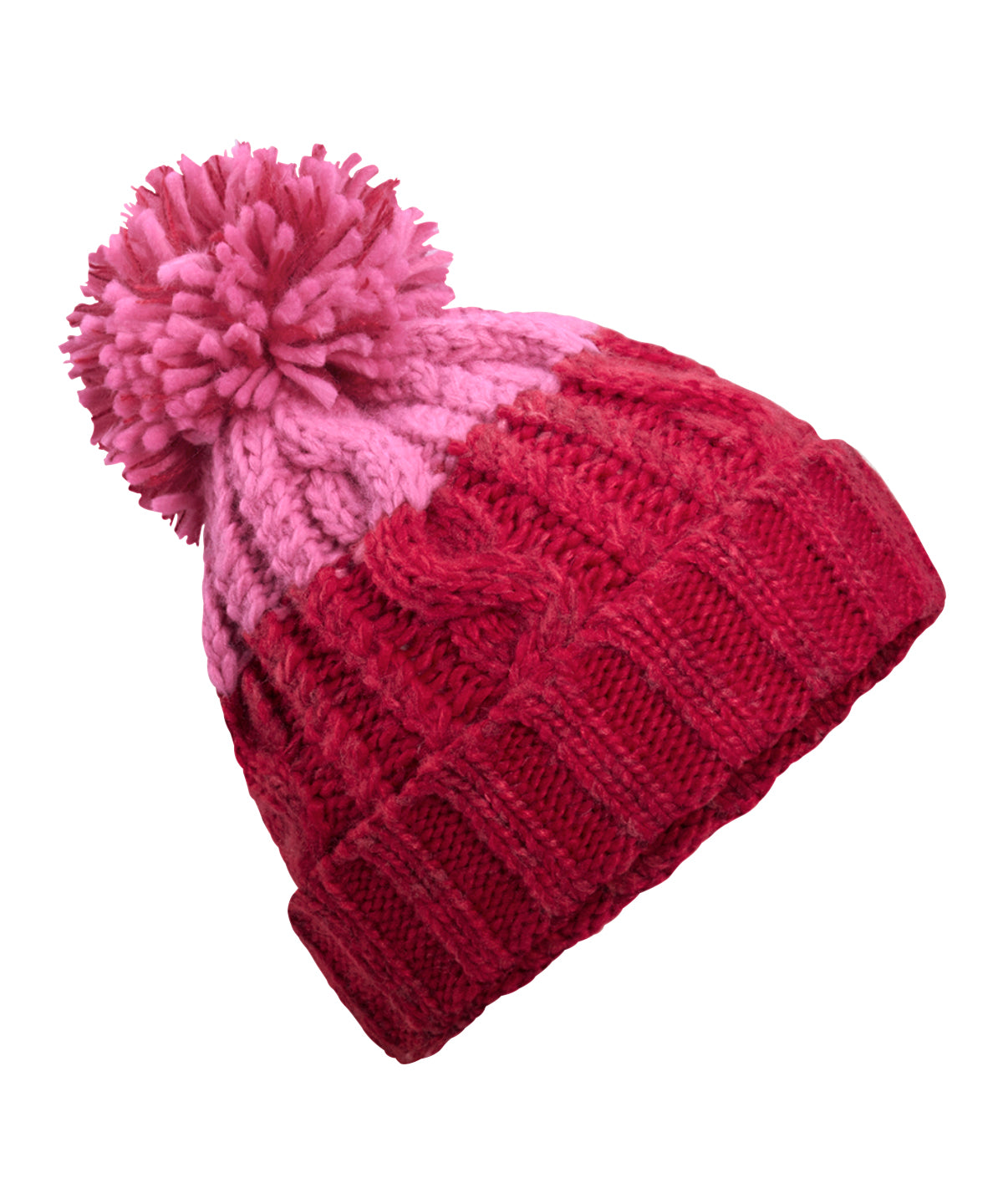 Beechfield Apres beanie Classic Red/True Pink