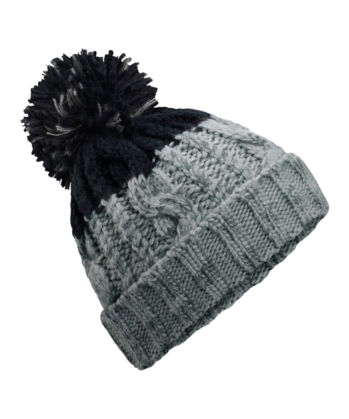 Beechfield Apres beanie Light Grey/Black