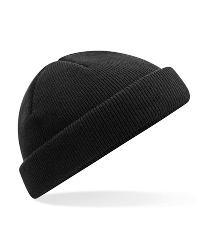 Beechfield Recycled mini fisherman beanie Black