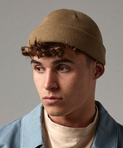 Beechfield Recycled mini fisherman beanie Biscuit