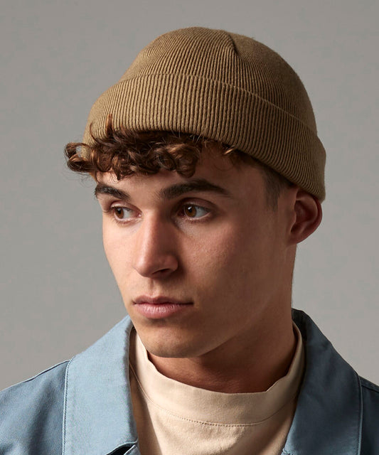 Beechfield Recycled mini fisherman beanie Biscuit