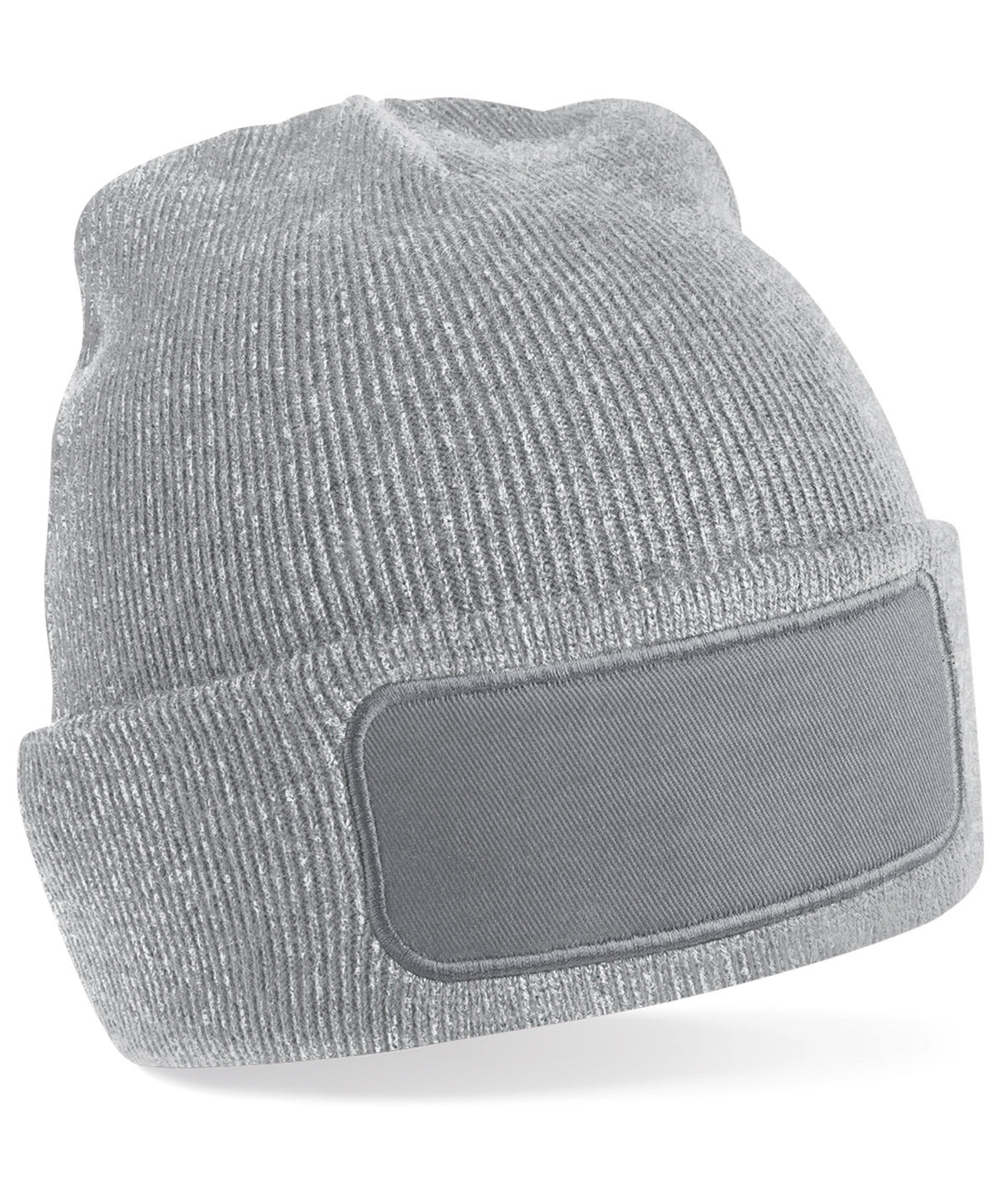 Beechfield Original patch beanie Heather Grey