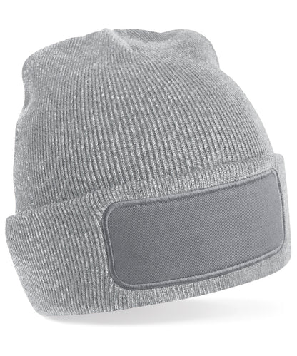 Beechfield Original patch beanie Heather Grey