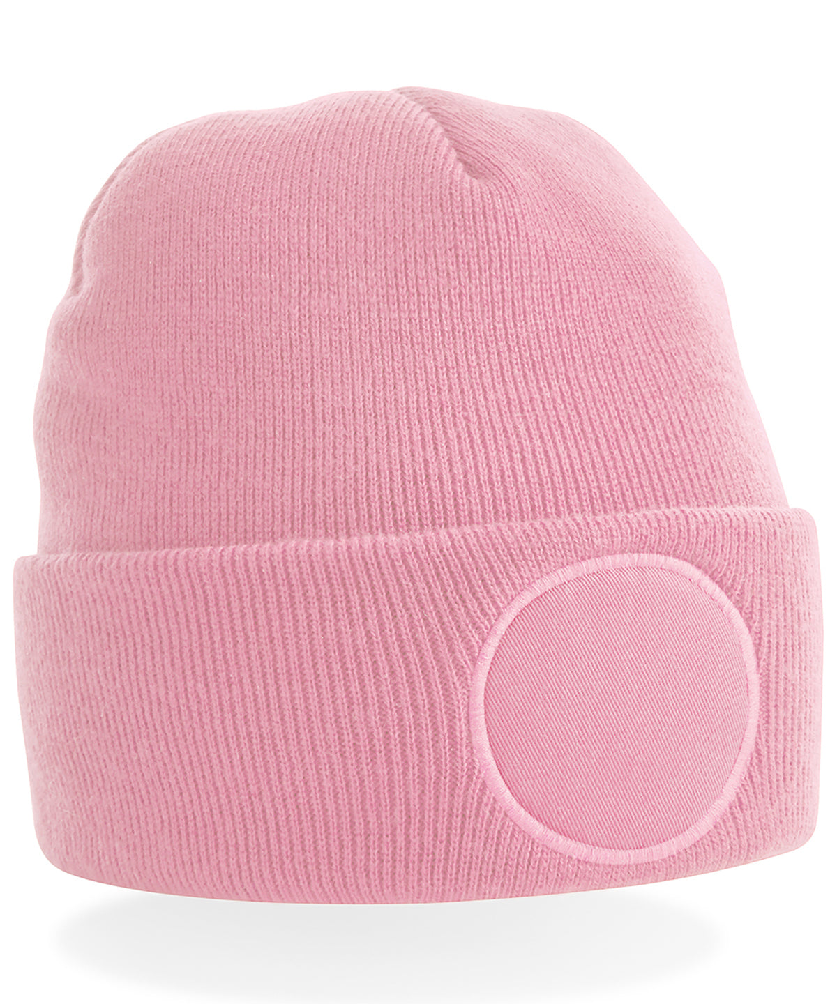 Beechfield Circular patch beanie Dusky Pink