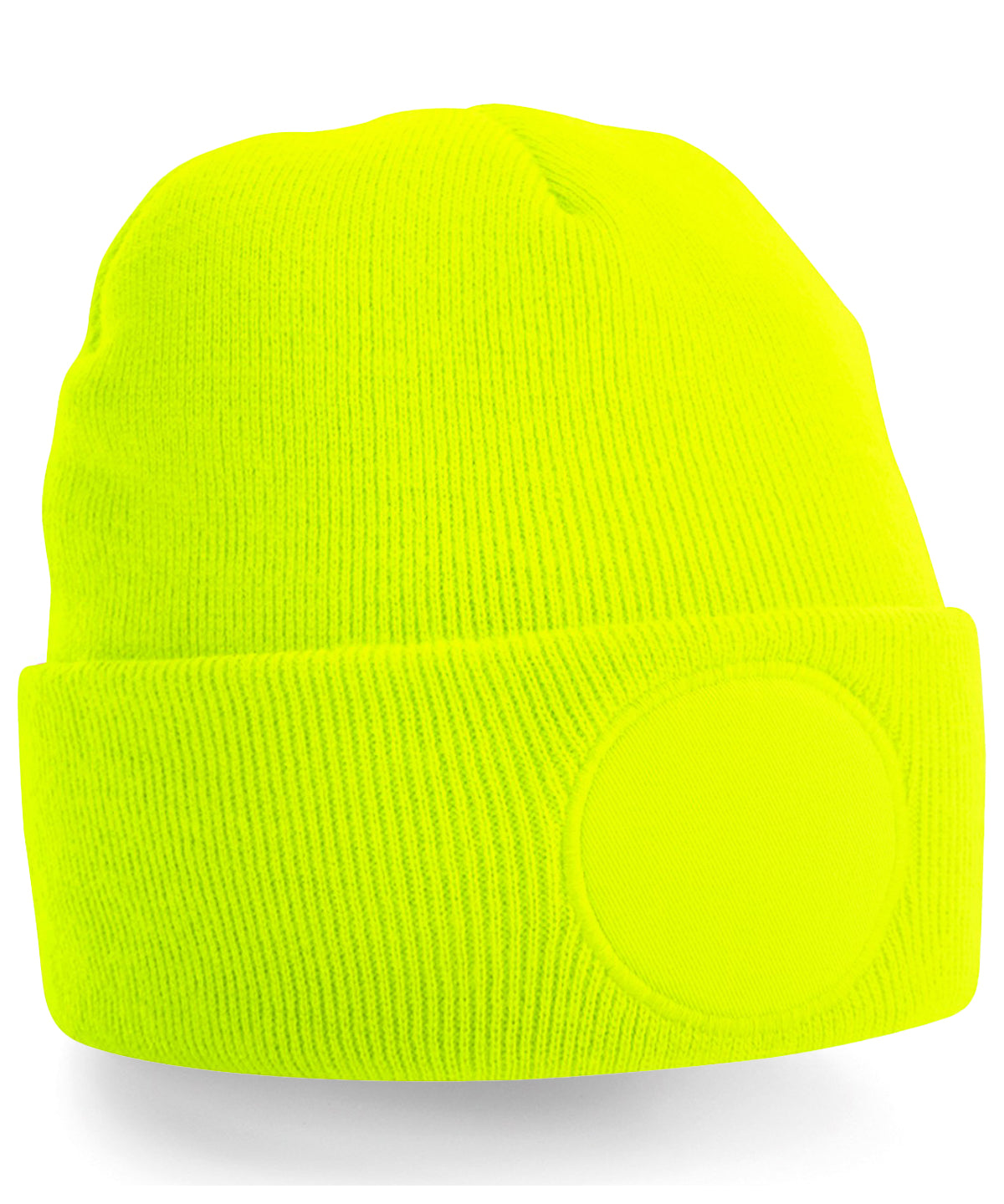 Beechfield Circular patch beanie Fluorescent Yellow