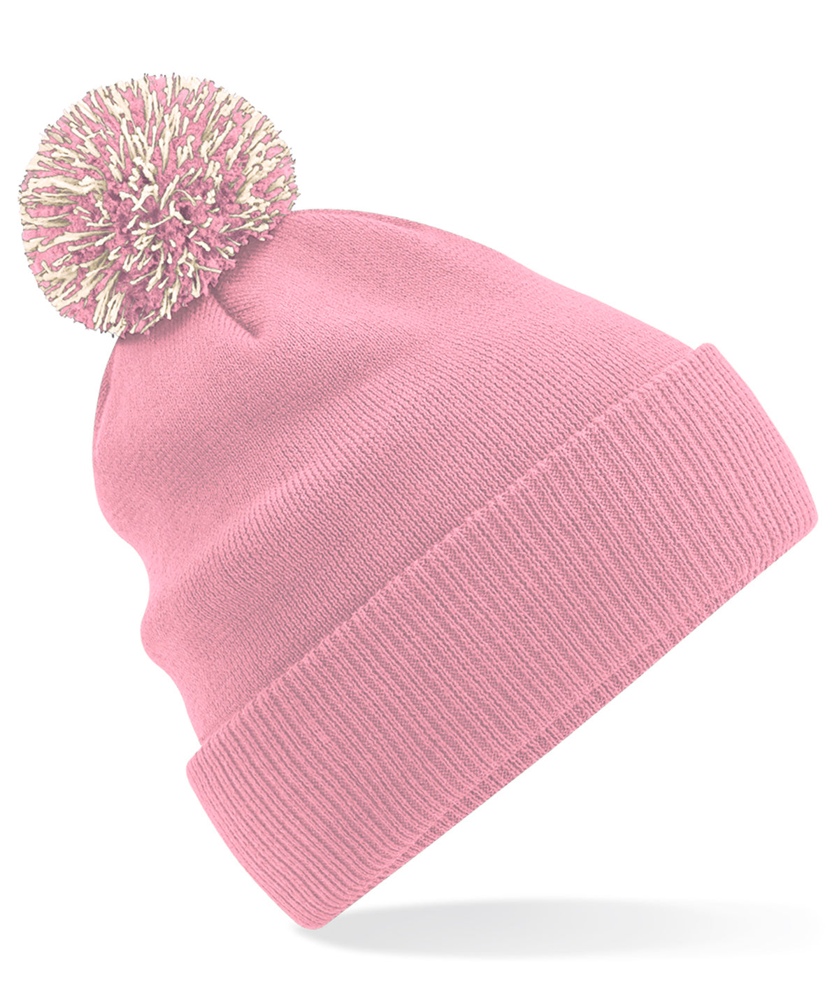 Beechfield Snowstar® beanie Dusky Pink/Off White