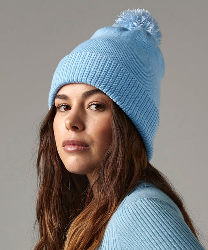 Beechfield Snowstar® beanie Black/Bright Royal