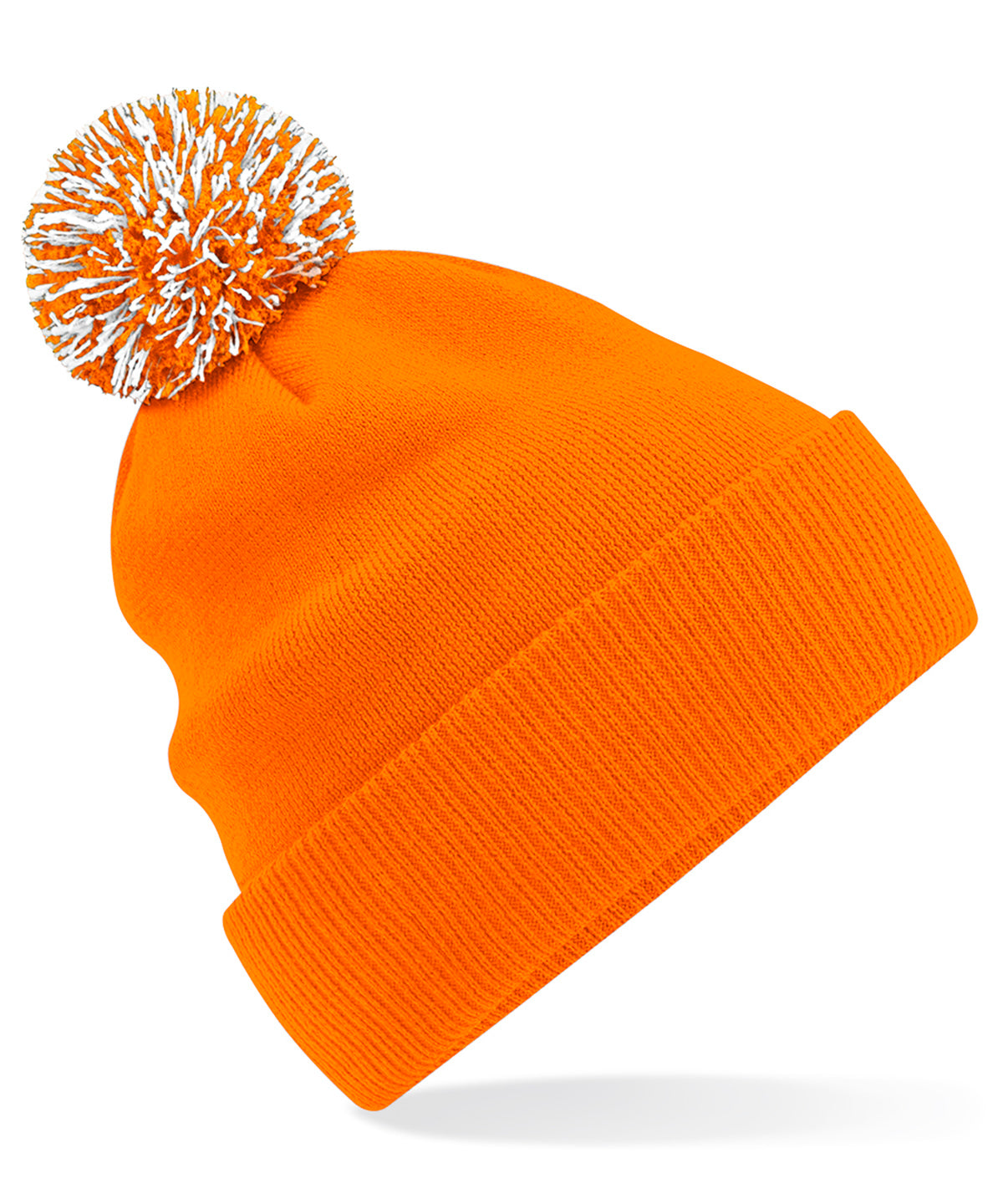 Beechfield Snowstar® beanie Orange/White
