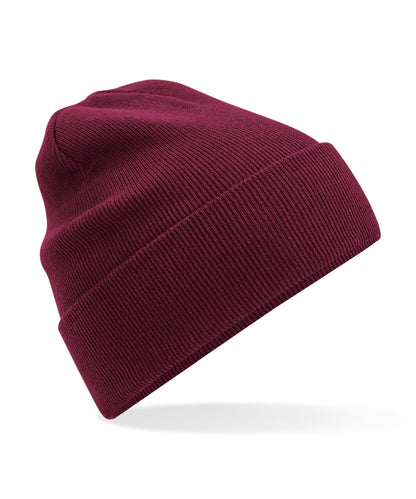 Beechfield Organic cotton original cuffed beanie Burgundy
