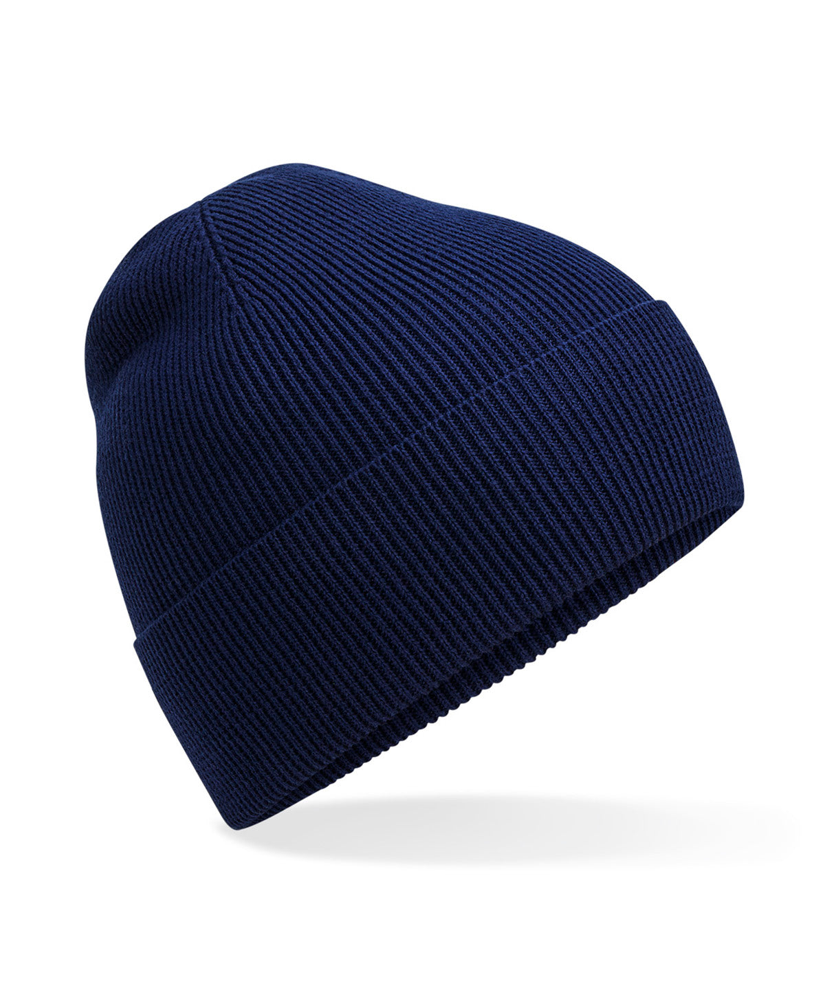 Beechfield Organic cotton fine knit beanie Oxford Navy