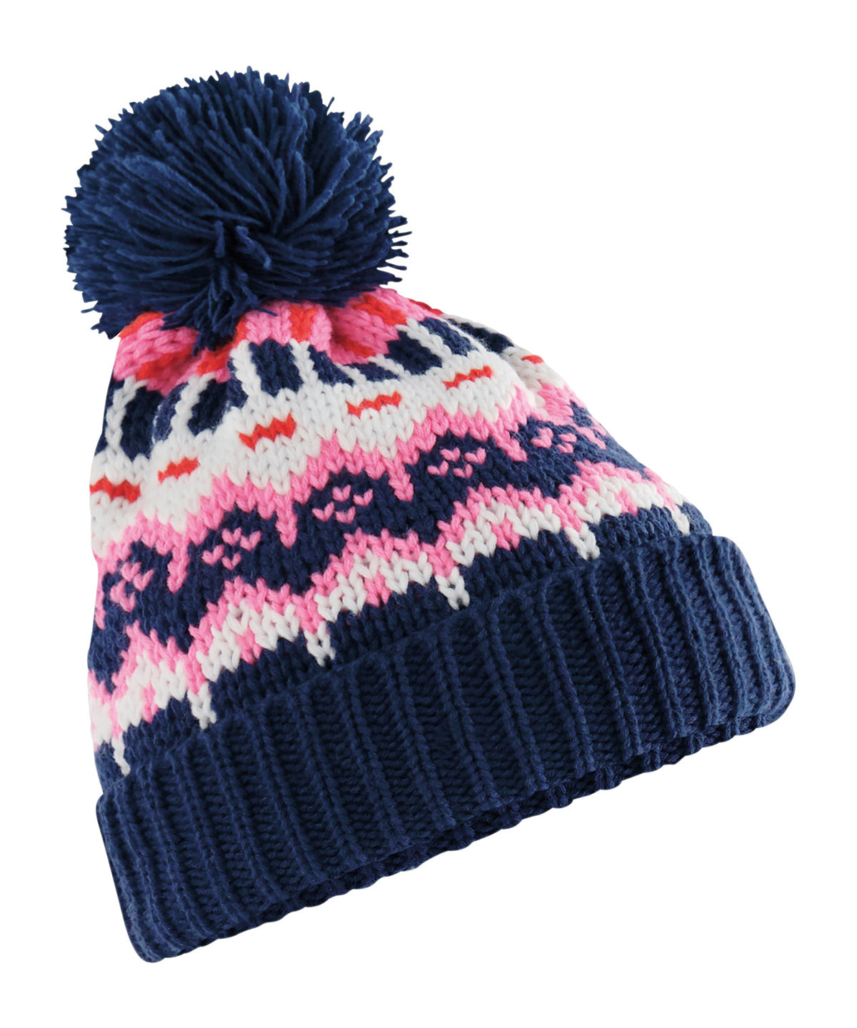 Beechfield Retro ski beanie Snow Blossom