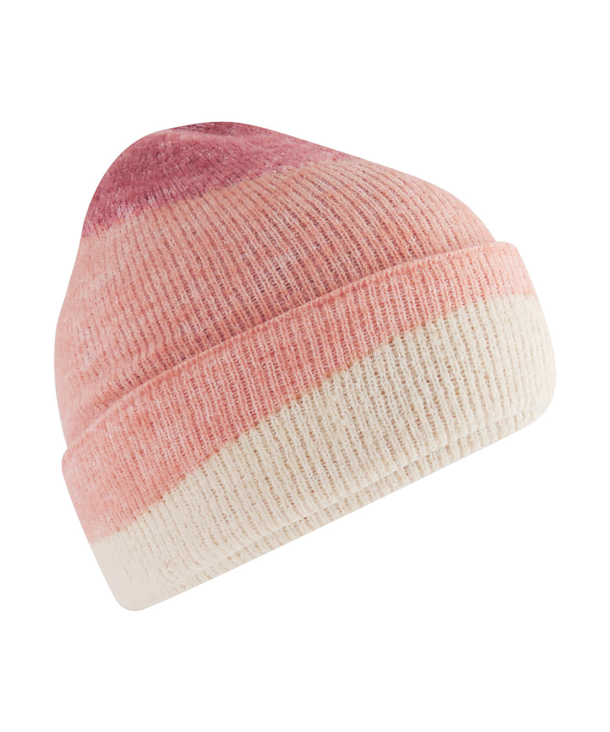 Beechfield Soft wave beanie Rose/Peach/Vanilla