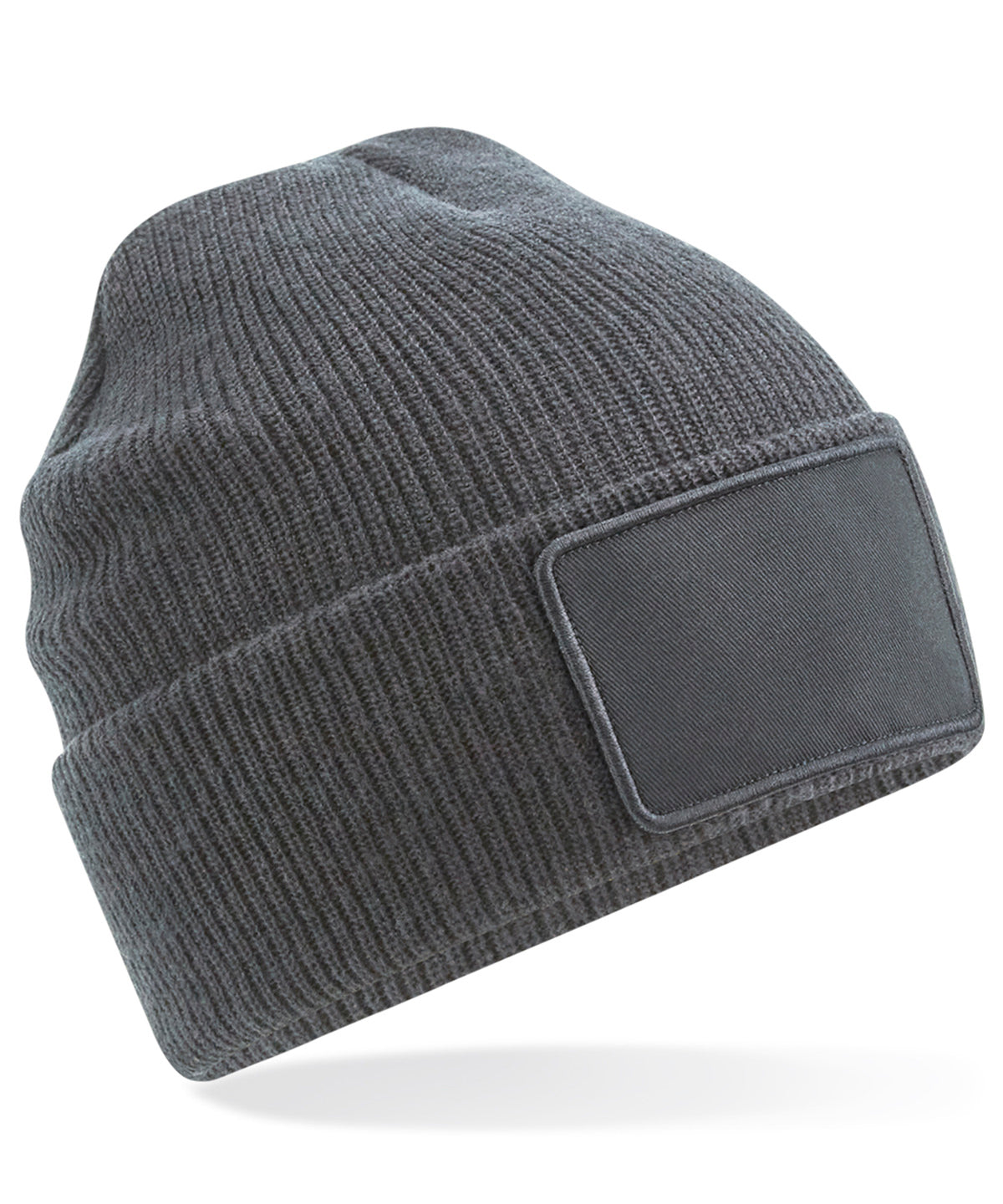Beechfield Removable patch Thinsulate™ beanie Graphite Grey