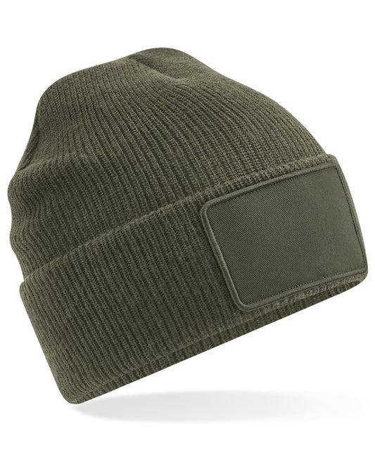 Beechfield Removable patch Thinsulate™ beanie Military Green