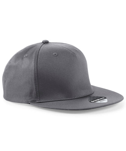 Beechfield 5-panel snapback rapper cap Graphite Grey