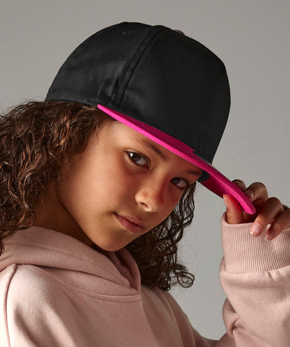 Beechfield Youth snapback Black/Black