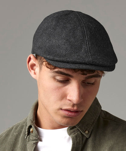Beechfield Melton wool ivy cap Charcoal Marl