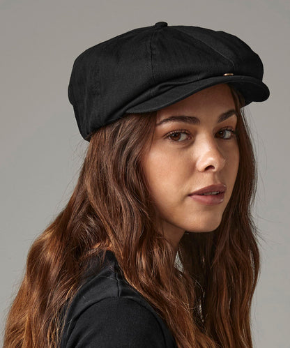 Beechfield Newsboy cap Black