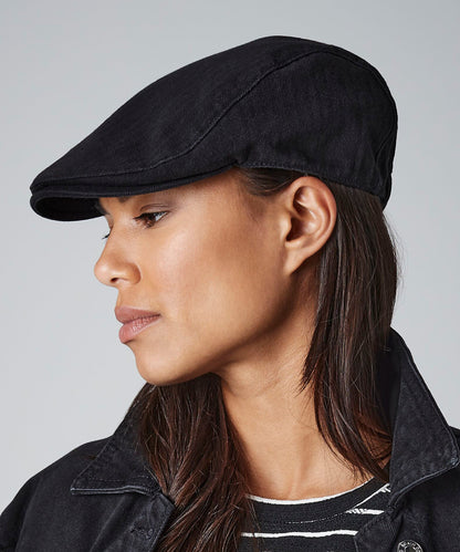 Beechfield Vintage flat cap Black